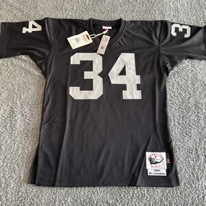 100% Authentic Mitchell & Ness Bo Jackson NFL Los Angeles Raiders 1990 Jersey 44